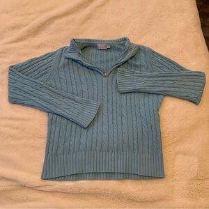 Denver Hayes Light Blue Cowl Neck Sweater